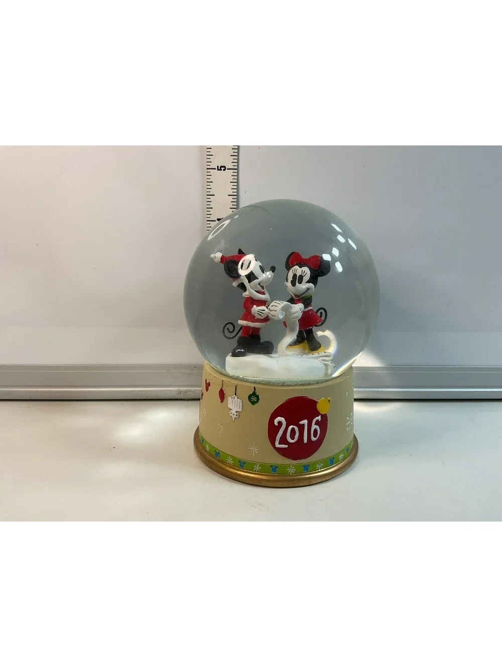 2016 Mickey And Minnie Snowglobe NIB